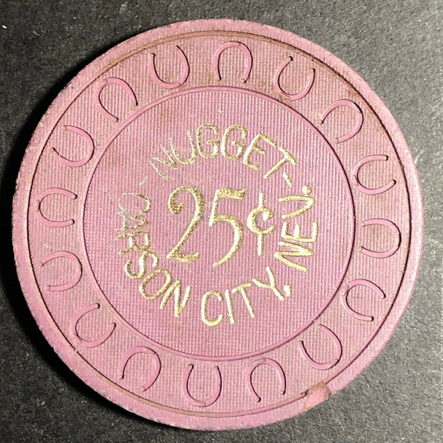 Vintage Clay Casino 25c Chip - Nugget Carson City, NV