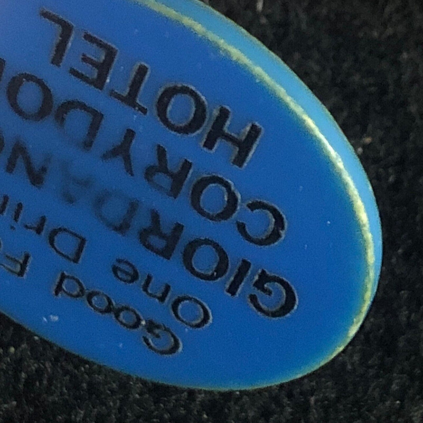 Giordano's Corydon Hotel G/F One Drink Plastic Token 28mm c1960's-70's Scarce