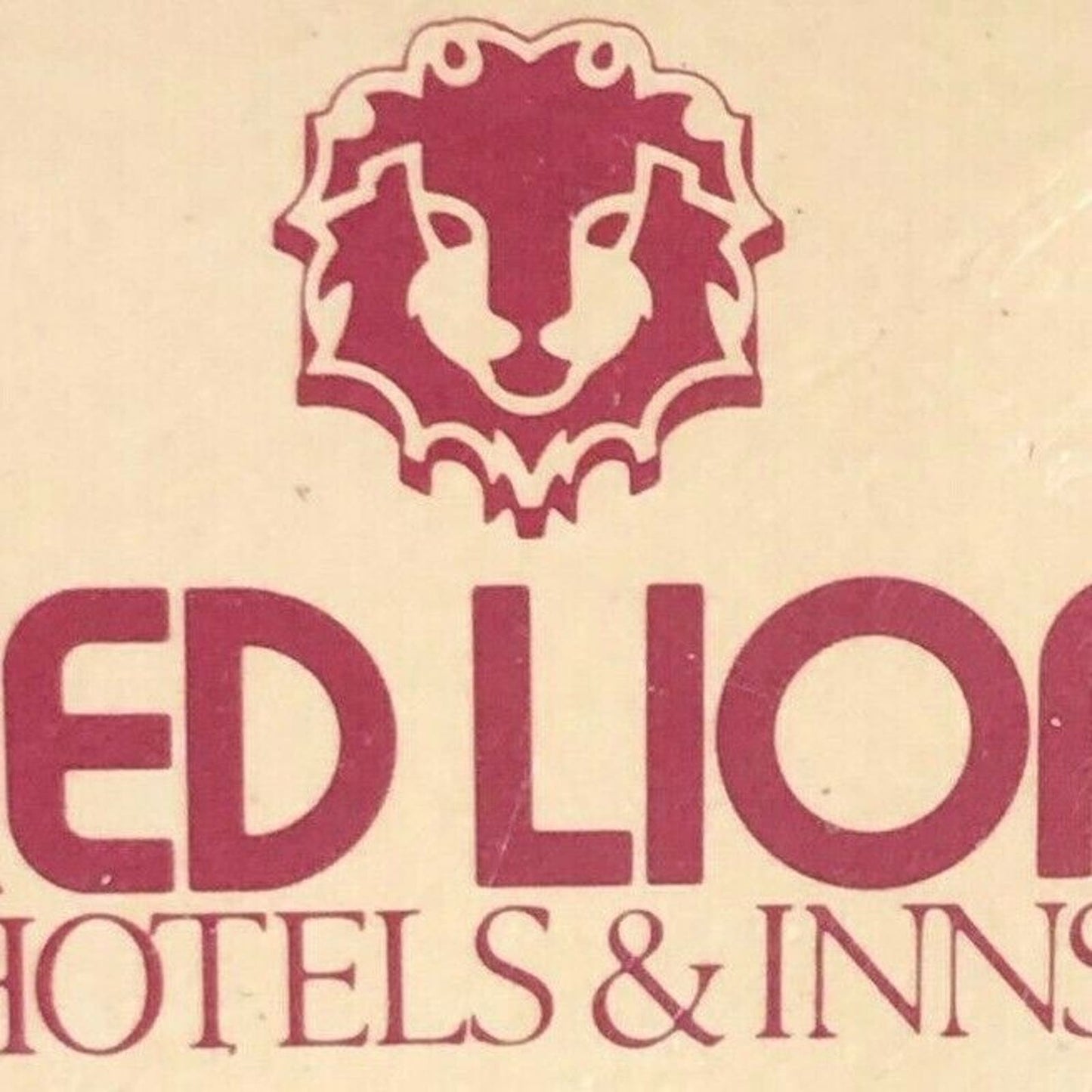 Vintage c1970 's Full Matchbook "Red Lion Hotels & Inns"