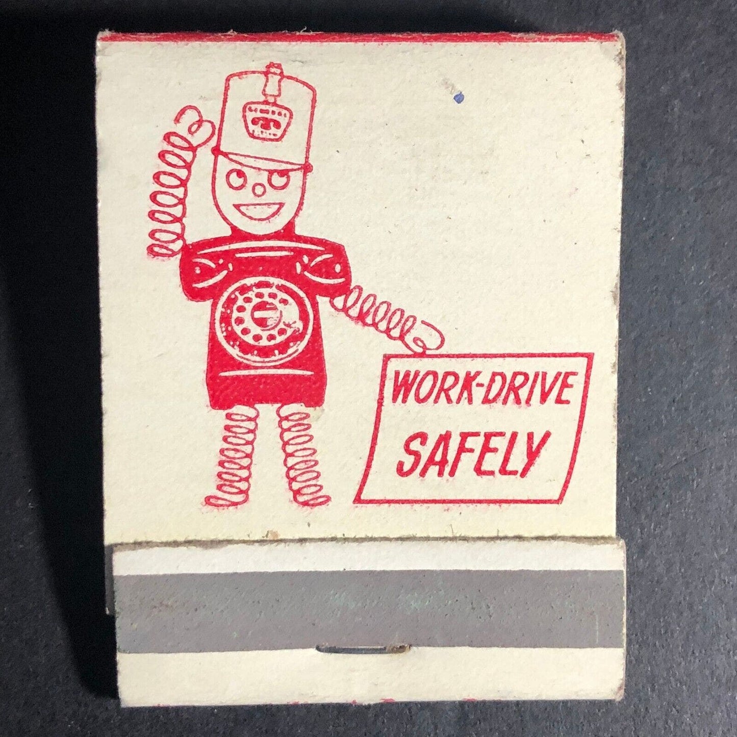 General System Telephone Full 20-Strike Matchbook c1950's-60's Very Scarce VGC