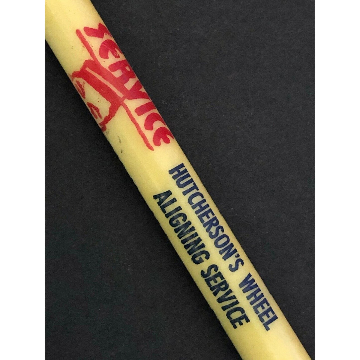 c1940's-50's "Hutcherson's Wheel Aligning" MacPherson, KS Advertising Pencil