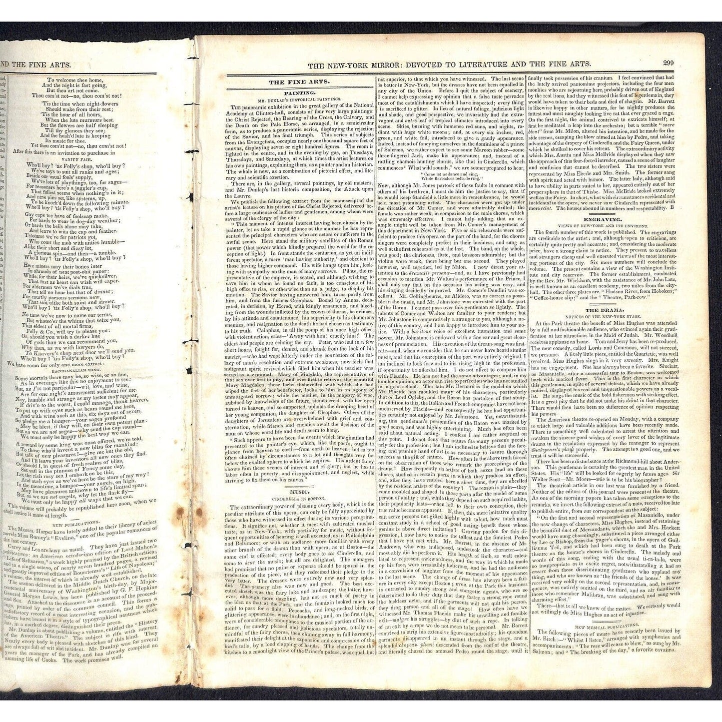 New-York Mirror Weekly Journal Literature Fine Arts Newspaper 3/24/32 8pp