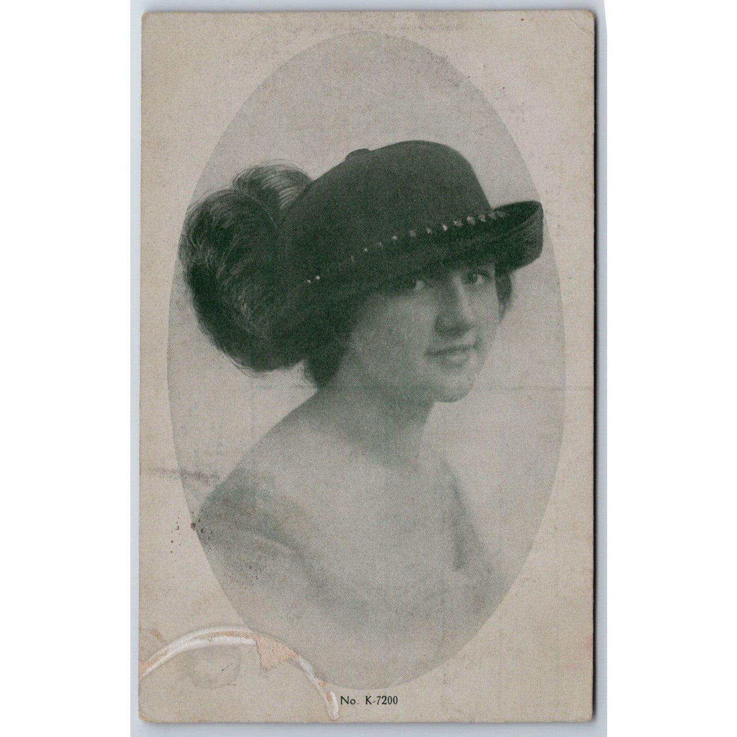 Latham, OH Melva Manger Millinery Goods Advertising Postcard PM 1914