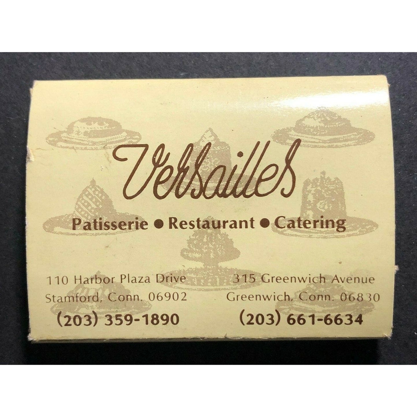 c1970's-80's Vintage Full Matchbook Versailles Restaurant Stamford Greenwich
