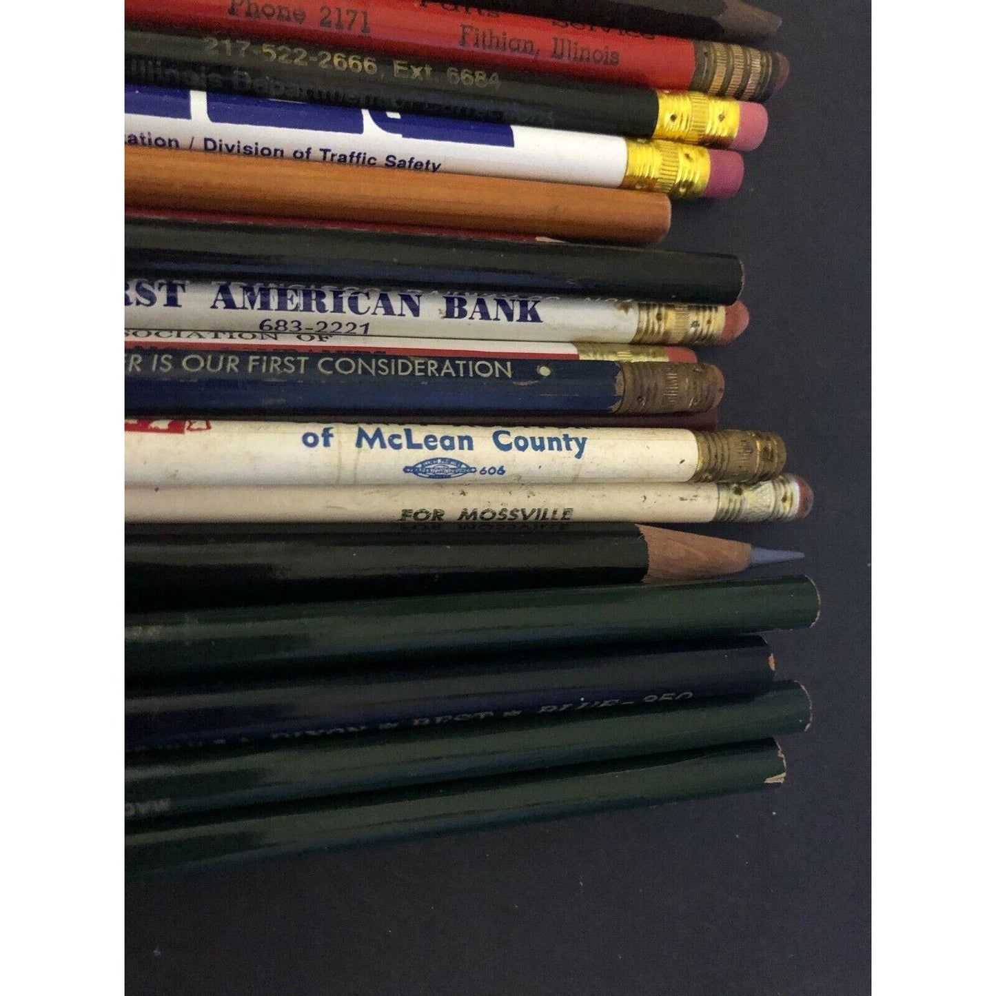 Group of 23 Mostly c1980's Pencils (5 are Dixon Best & Green) Some Advertising