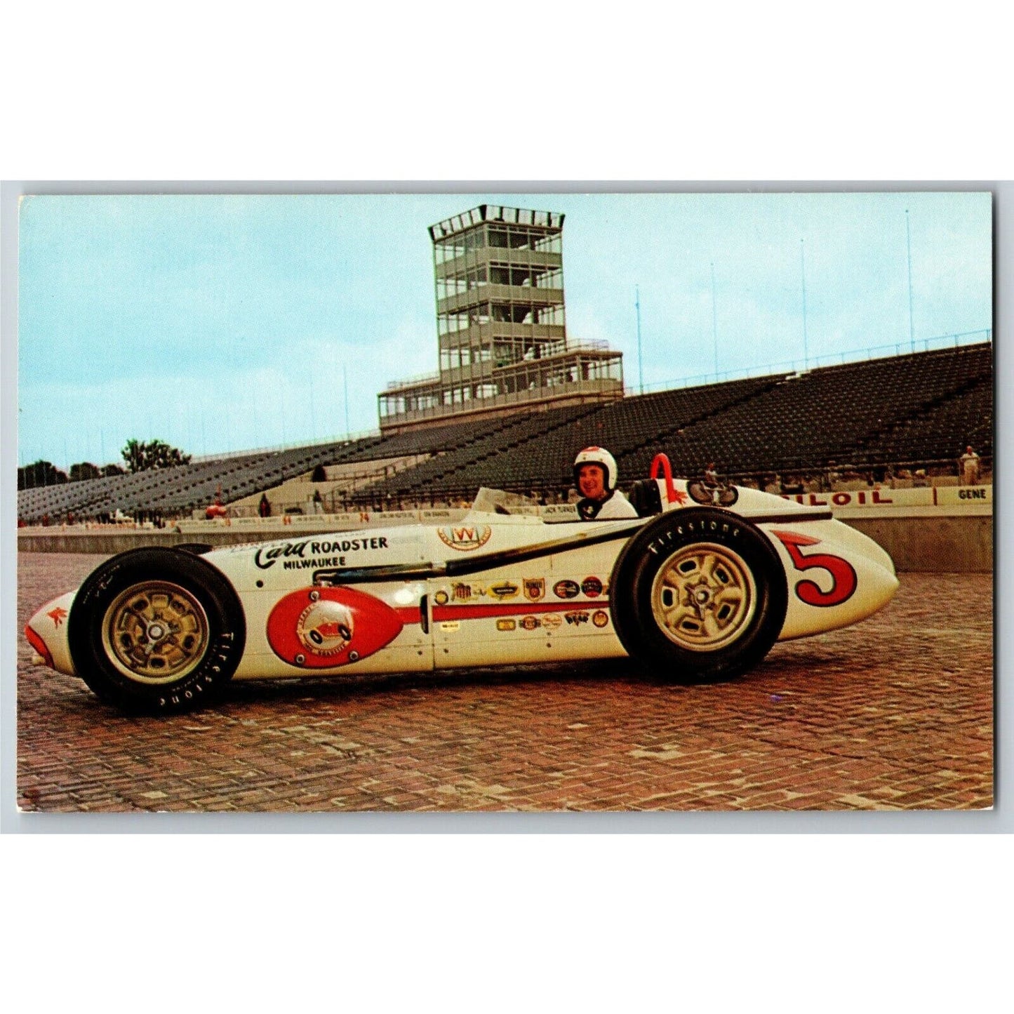 Indy 500 Postcard 1959 "Rodger Ward - 500 Mile Race" - Unposted VGC