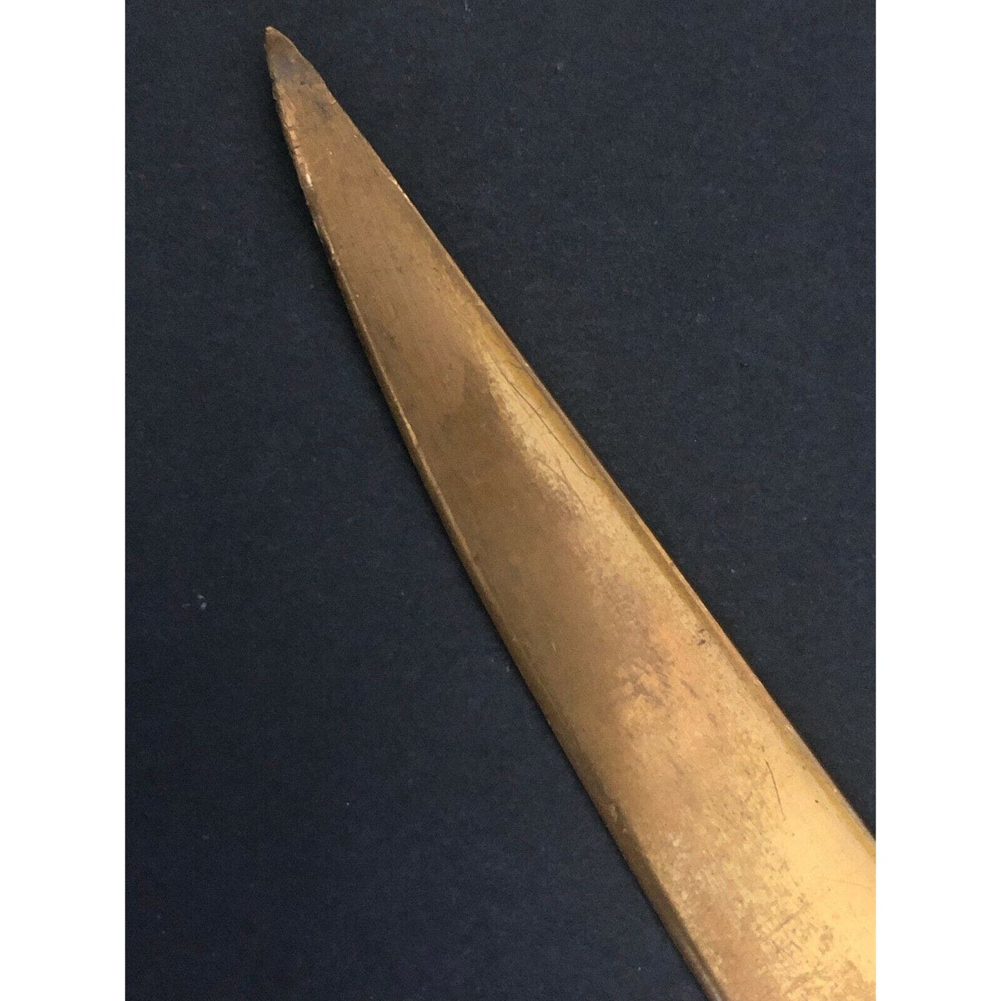 c1926 8 1/4" Central Trust Co. Cambridge Mass. Brass Advertising Letter Opener