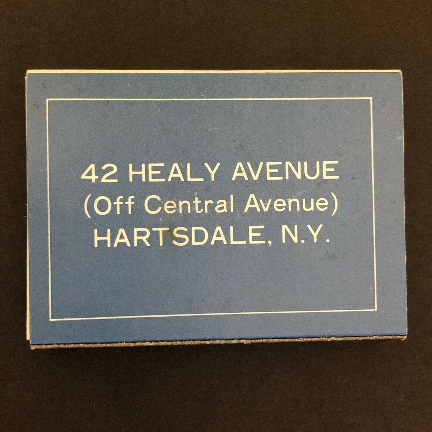 c1980 's Vintage Wooden Matchbox Matchbook Auberge Argenteuil - Hartsdale, NY