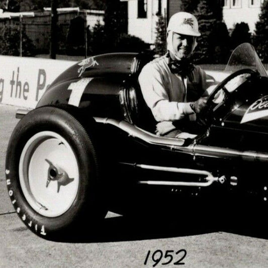 Indy 500 RPPC Postcard "1952 Duane Carter" Official Race Photo Unposted VGC