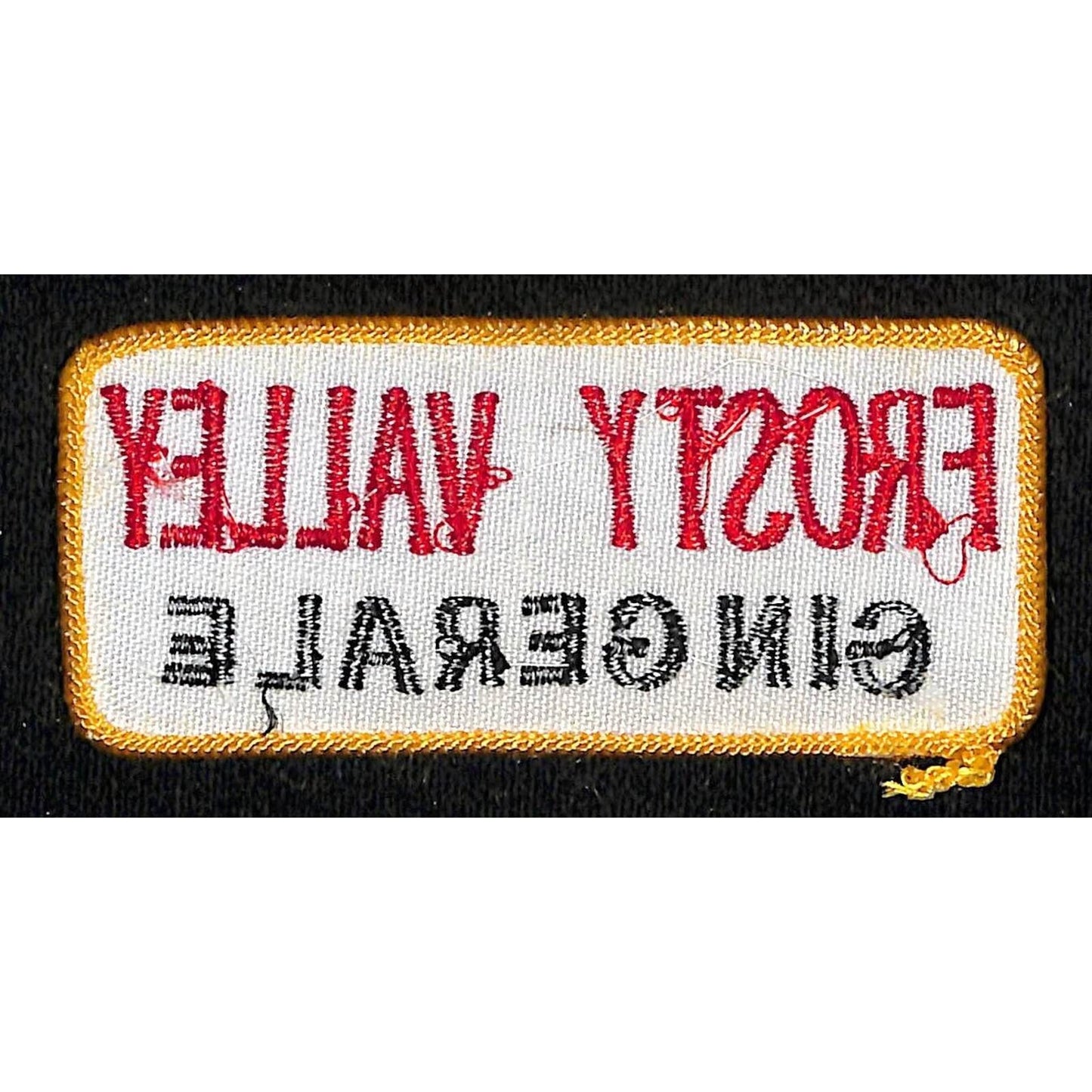Frosty Valley Ginger Ale Embroidered Soda Patch c1940's-1950's ?? Scarce