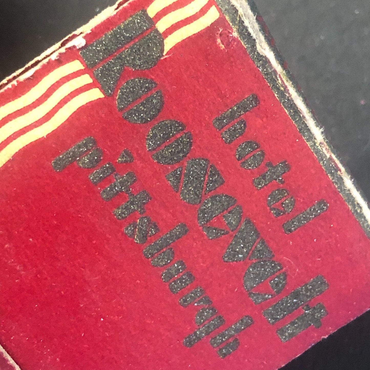 Hotel Roosevelt Pittsburgh Half Full (-6) Vintage Matchbook c1964-73 Scarce