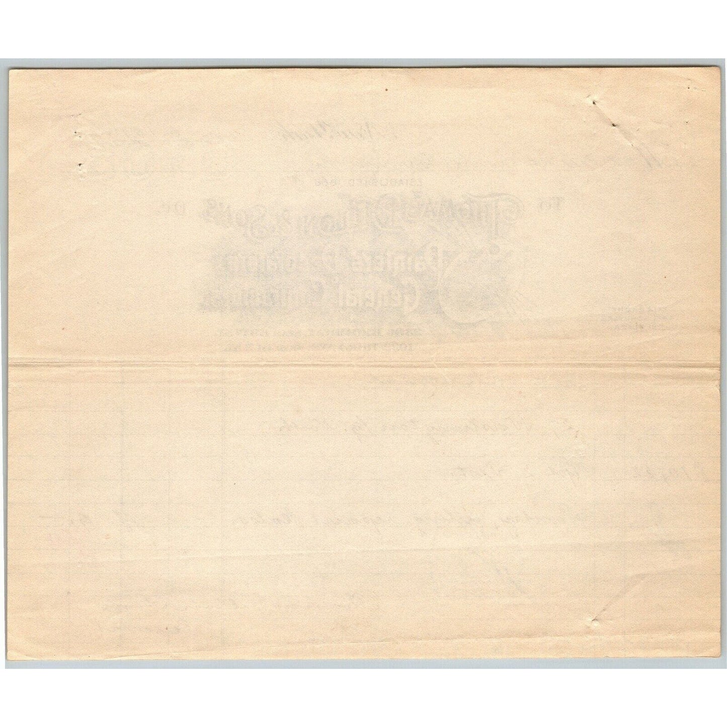 1916 "Thomas Dillon & Sons" General Contractors Billhead Letterhead 3rd Ave NYC