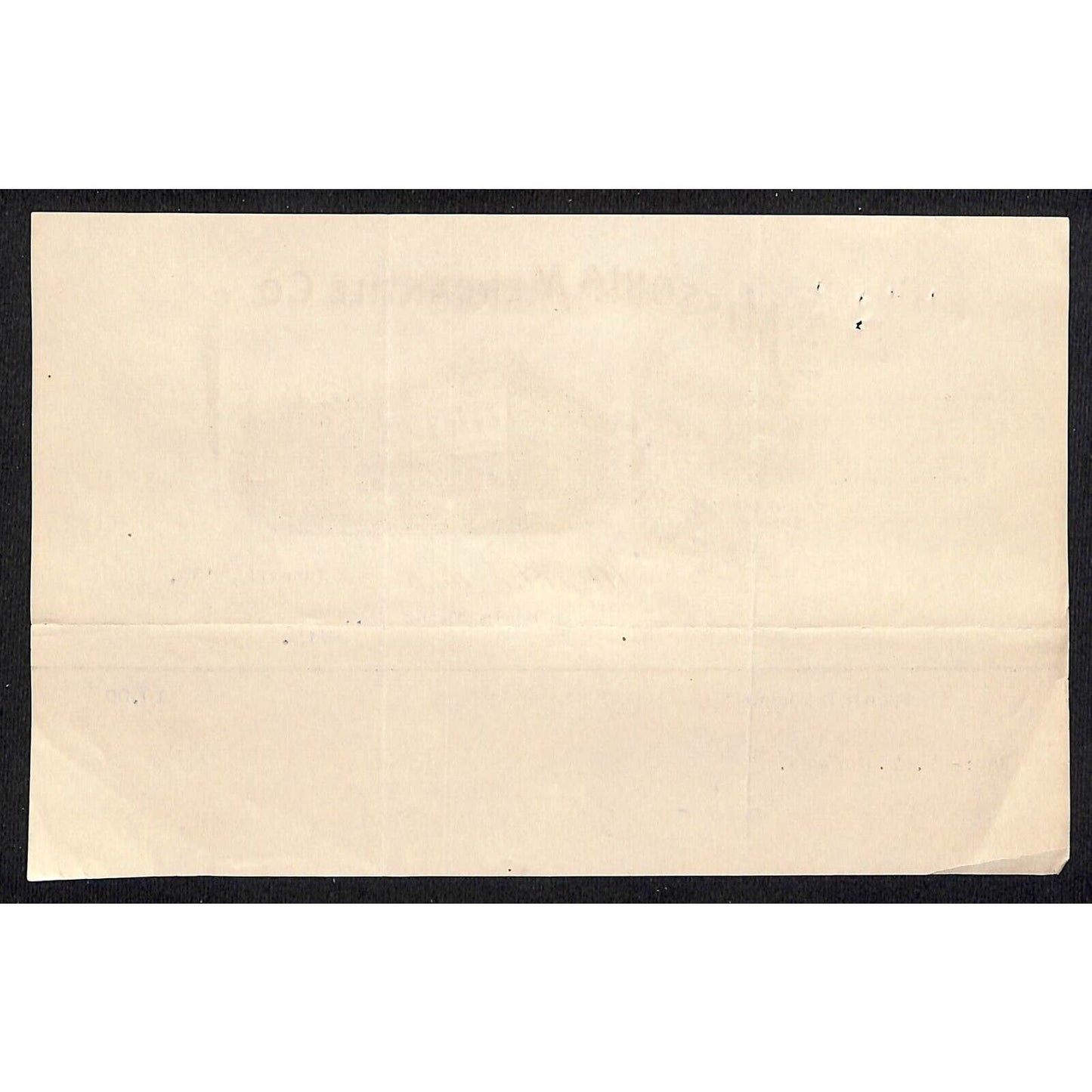 Missoula, MT Missoula Mercantile Co. 1903 Billhead w/ Illustrated Vignette