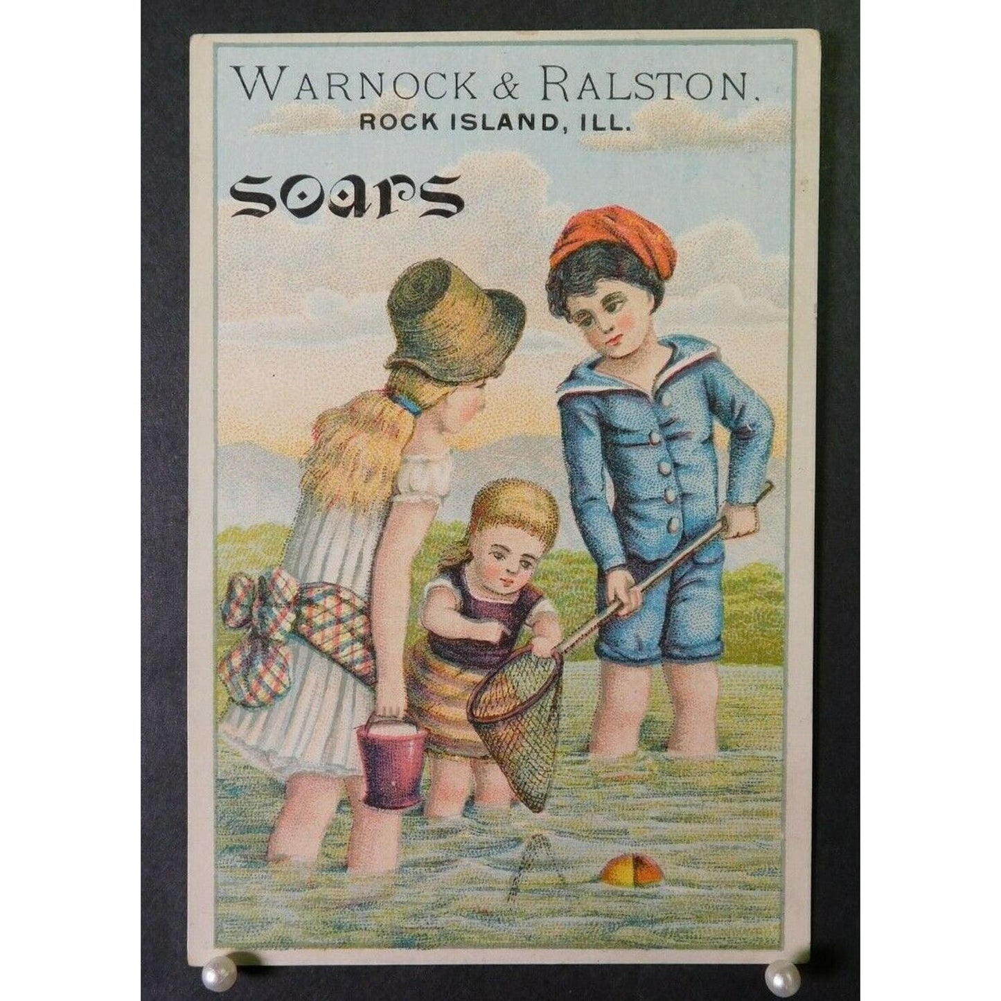 Victorian Advertising Trade Card - Wornock & Ralston Soaps Rock Island IL