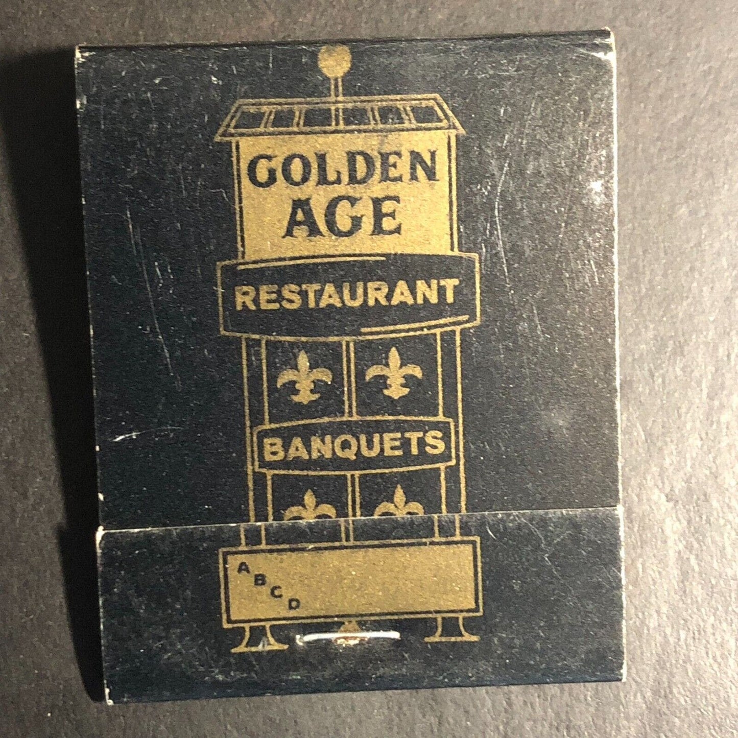Golden Age Restaurant Oak Lawn, IL Full Matchbook c1974-84
