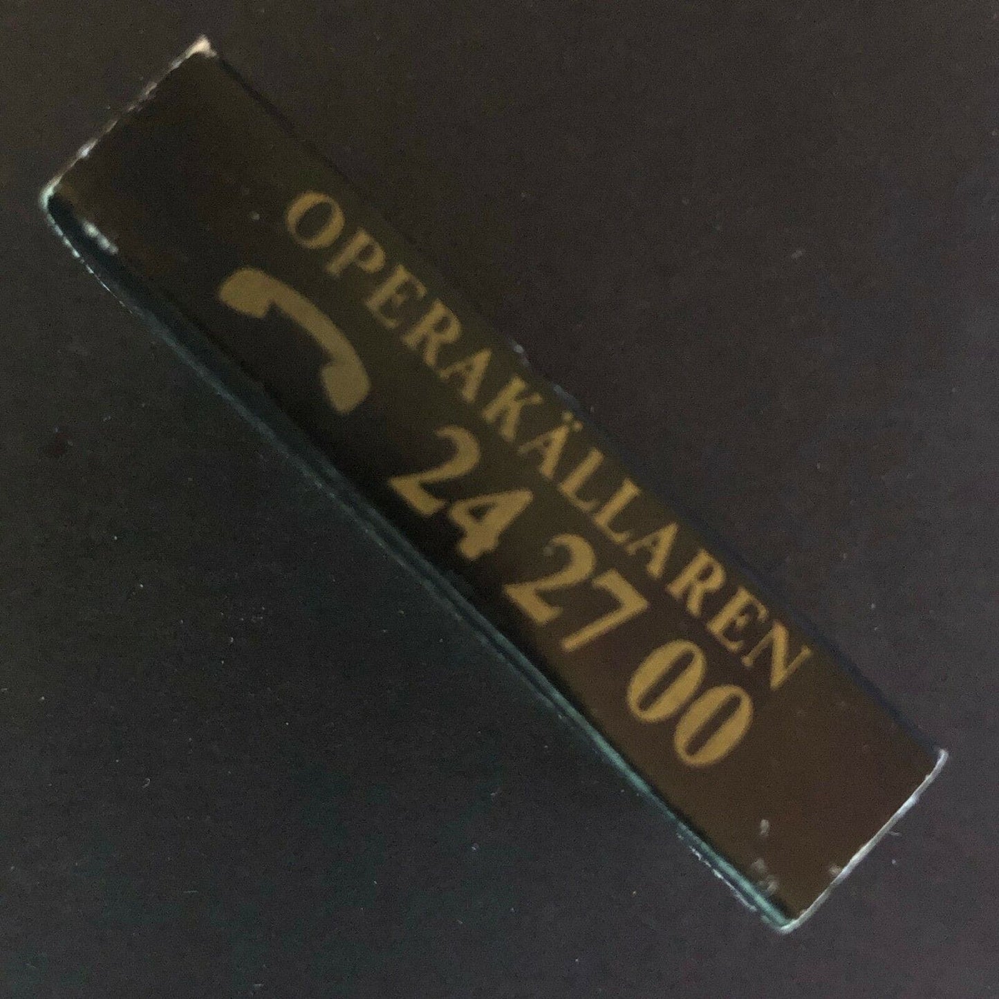 c1970's-80's Wooden Matchbox Matchbook - Operakällaren Denmark