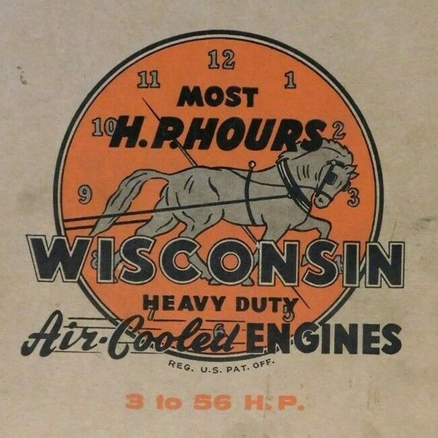 c1930's-40's Wisconsin ACN BKN Engine 53+ pgs Instruction & Parts Book MM-270-B