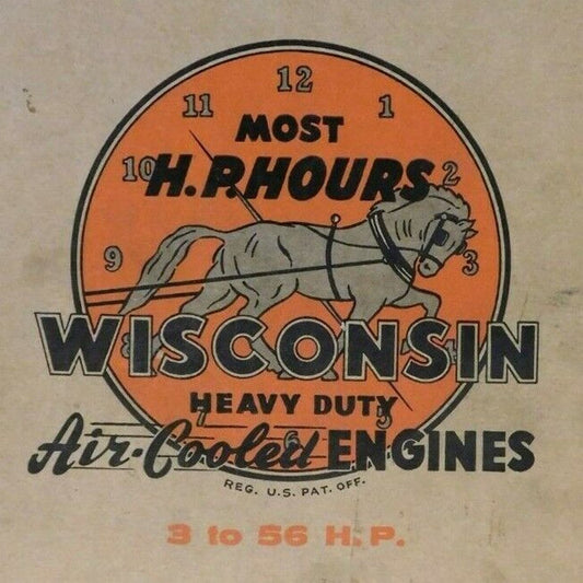 c1930's-40's Wisconsin ACN BKN Engine 53+ pgs Instruction & Parts Book MM-270-B