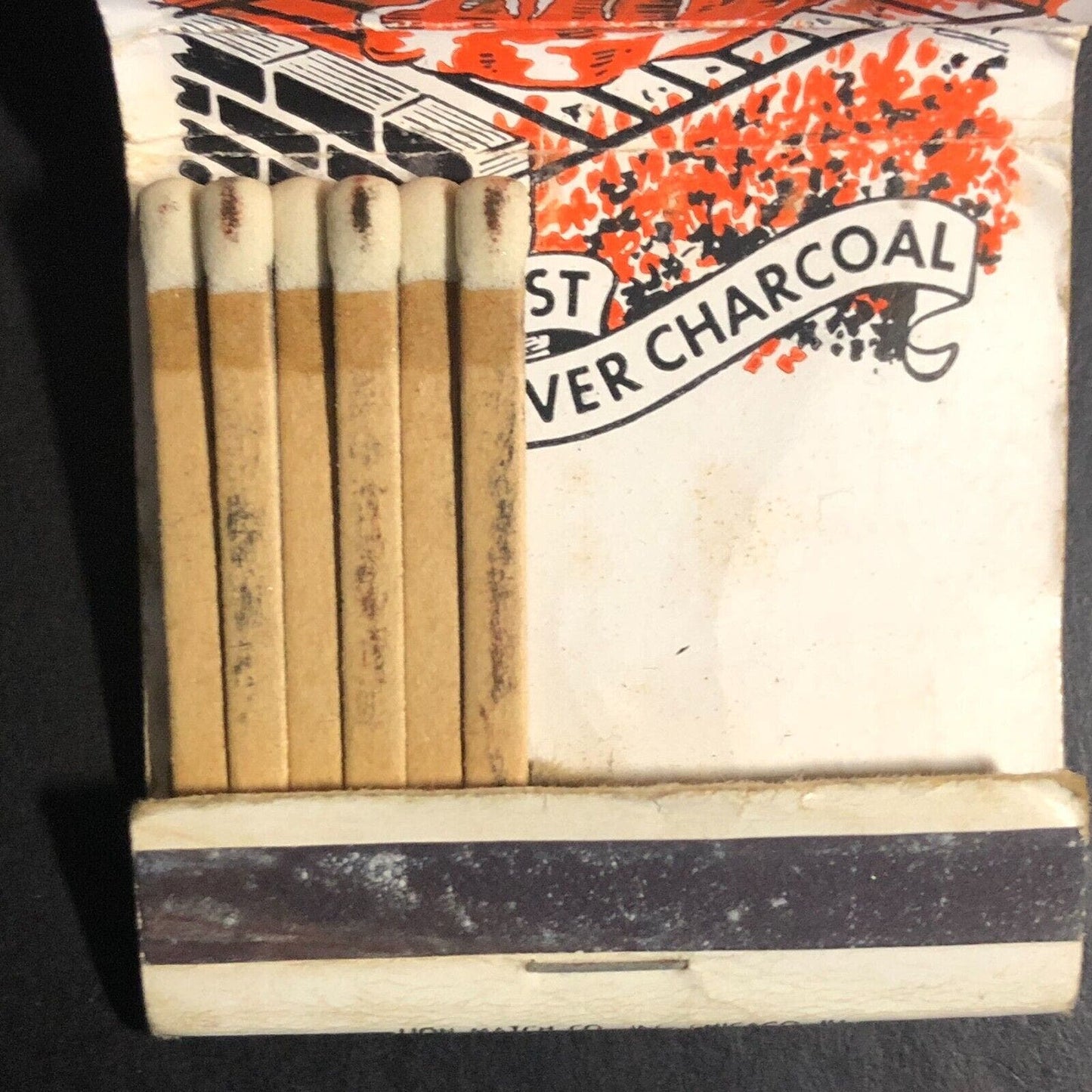 George Diamond Steak House Restaurant Chicago Mostly Empty Matchbook c1950's60's