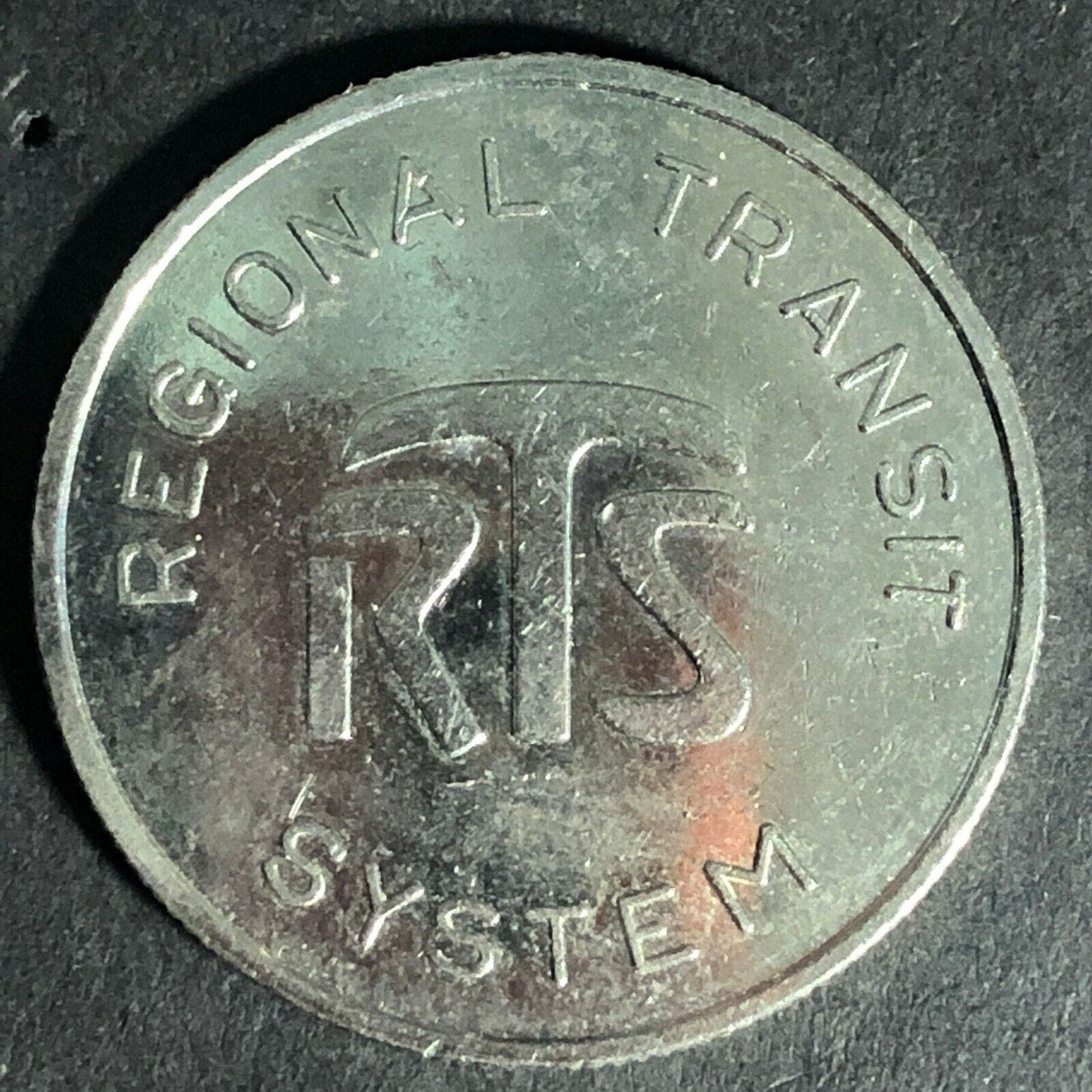 Scarce Regional Transit System RTS Gainesville, FL Plated One Fare Token 28mm