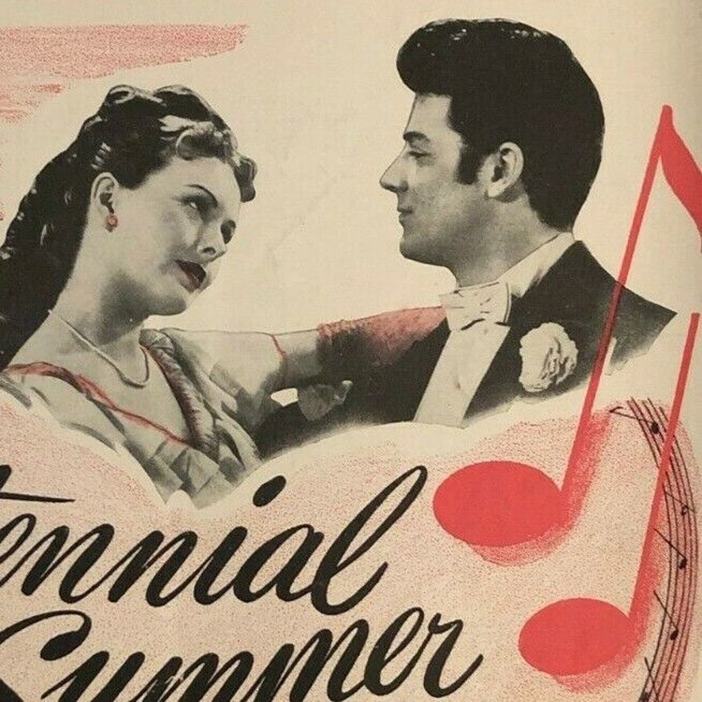 Vintage 1940's Sheet Music "All Through the Day" from "Centennial Summer" Kern