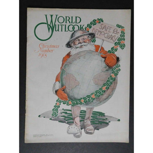 "World Outlook" Military Magazine - Christmas 1918 Vol. 4 No. 12 - 34pgs - VGC