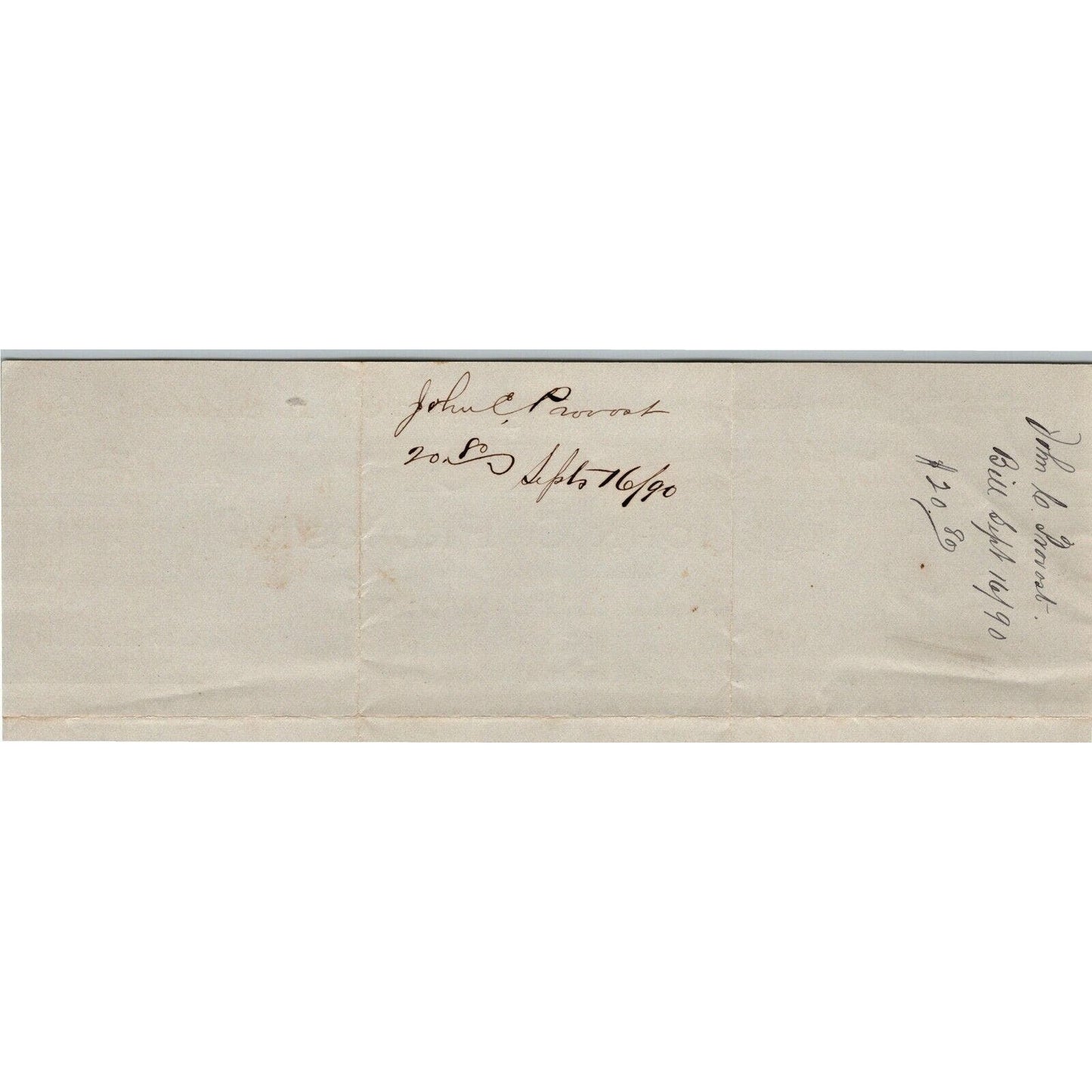 LIC, NY c1890 Letterhead John C. Provost Coal and Wood Blue Stone Brick Lime