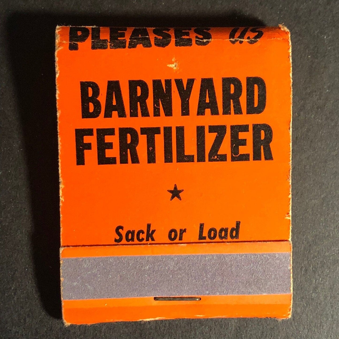 Barnyard Fertilizer "AXminster 6-2560" Matchbook c1940's 20-Strike Scarce