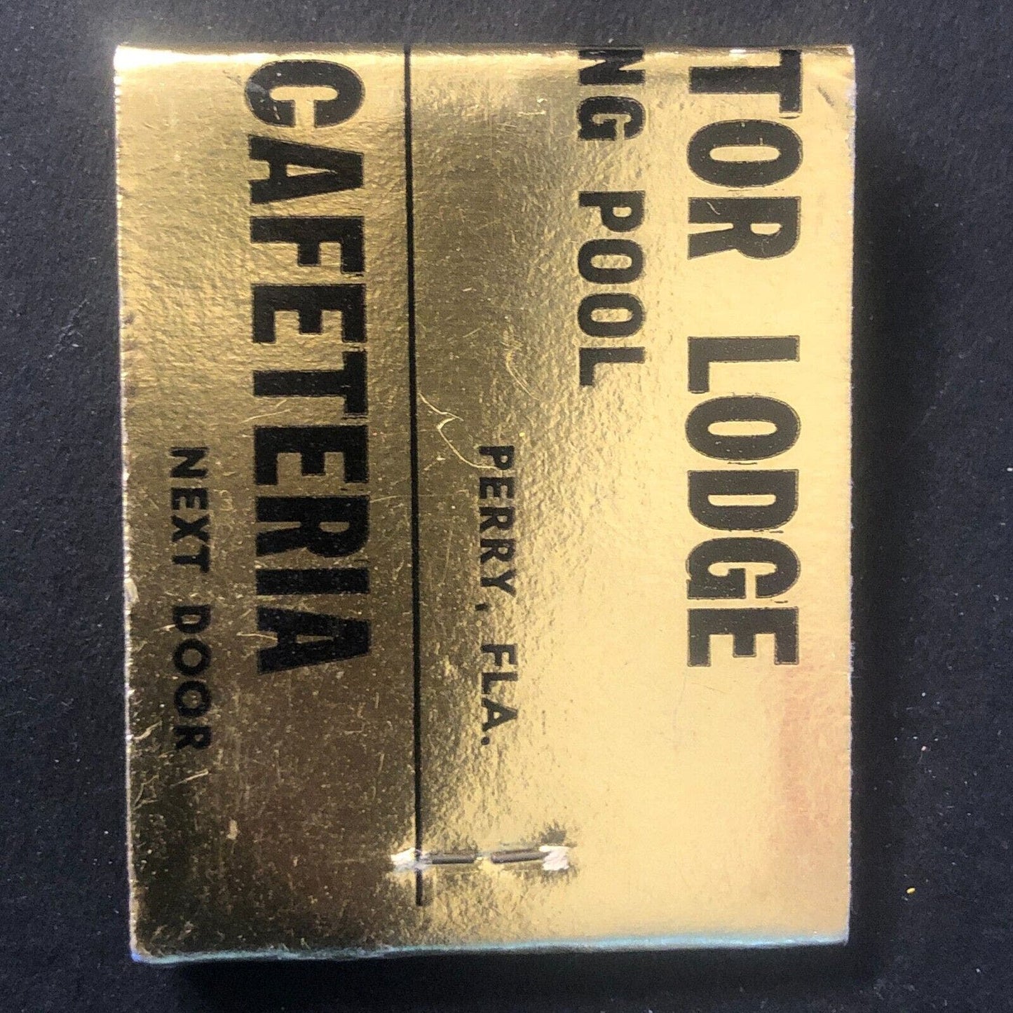 Gandy Motor Lodge Perry, FL Vintage Full Matchbook c1960's Foil Scarce