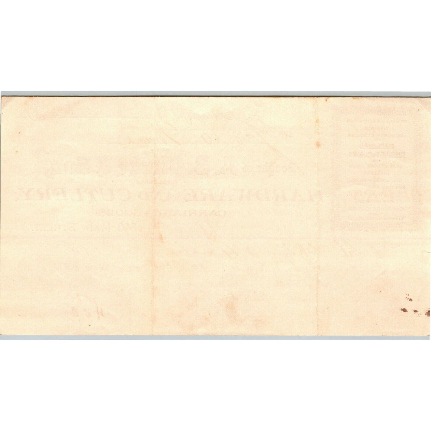 A.B. Clarke & Son Hardware Cutlery Richmond, VA Letterhead to Geo. E. Wear 1893