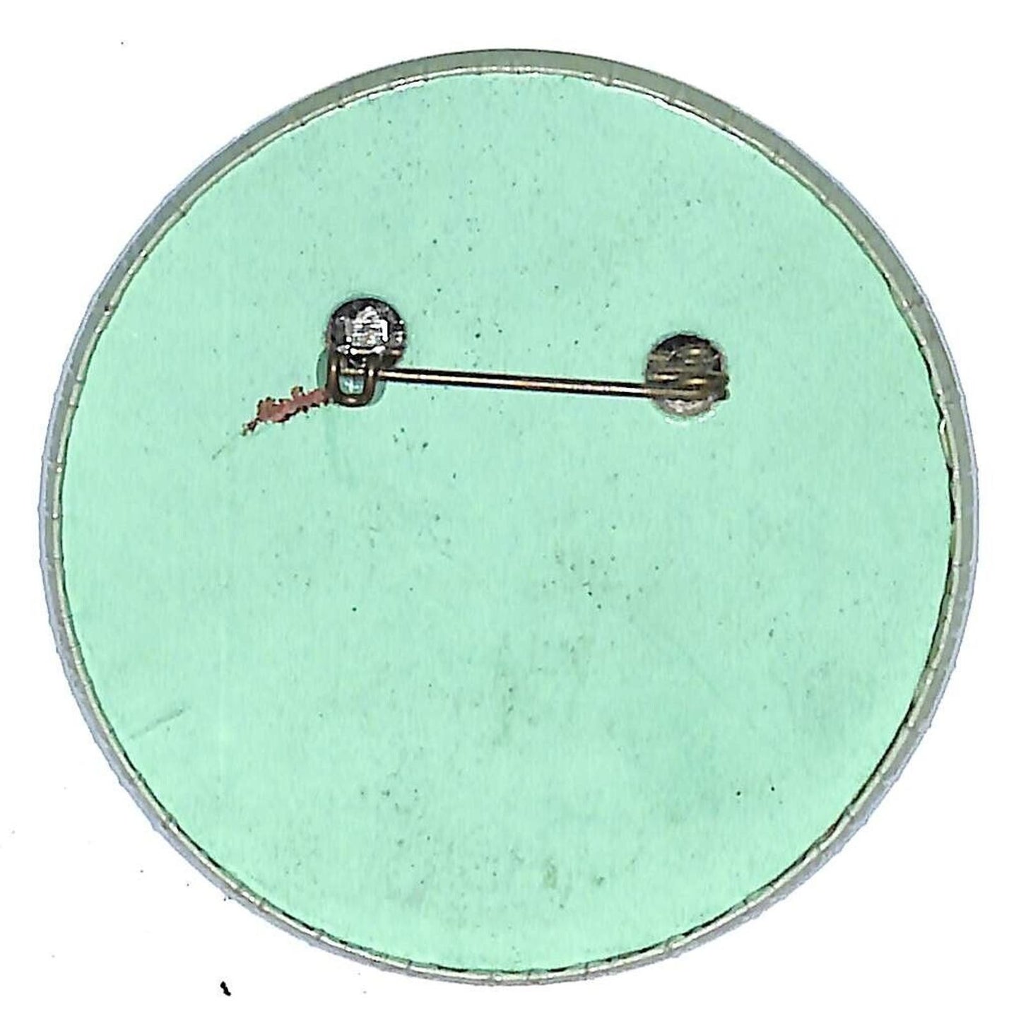 It's Natural at John Wanamaker Pinback Button Woman w/ Flower Hair c1967-75