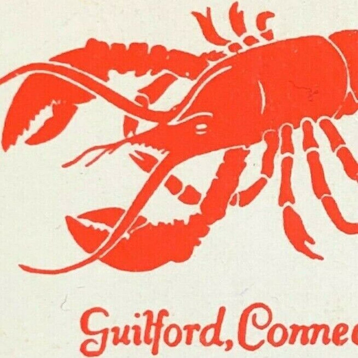 1940's-50's Full Matchbook "Bernice's Restaurant" Sea Food Lobster Guilford, CT