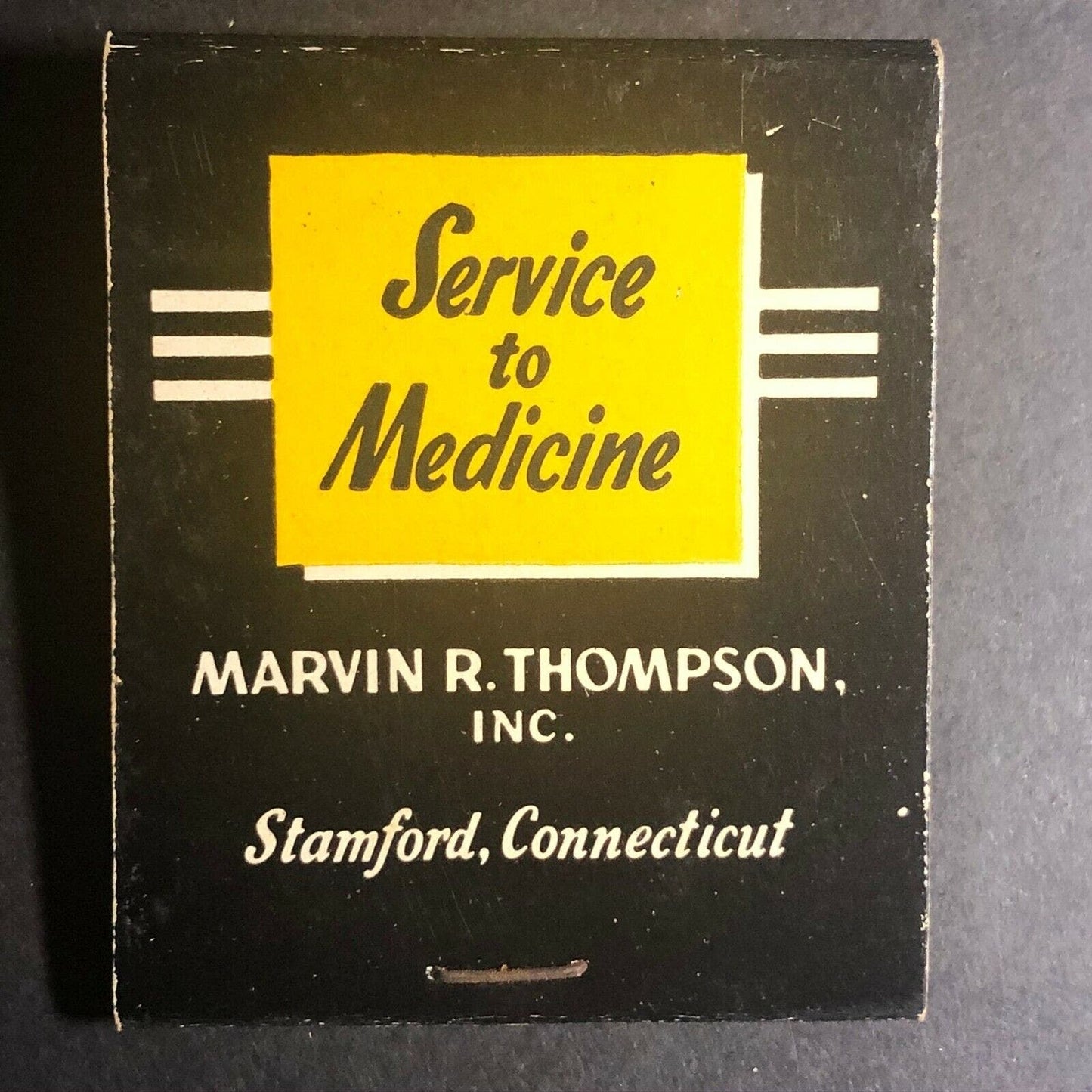 60's-70's Full Matchbook "Marvin R. Thompson Inc" MRT Stamford, CT
