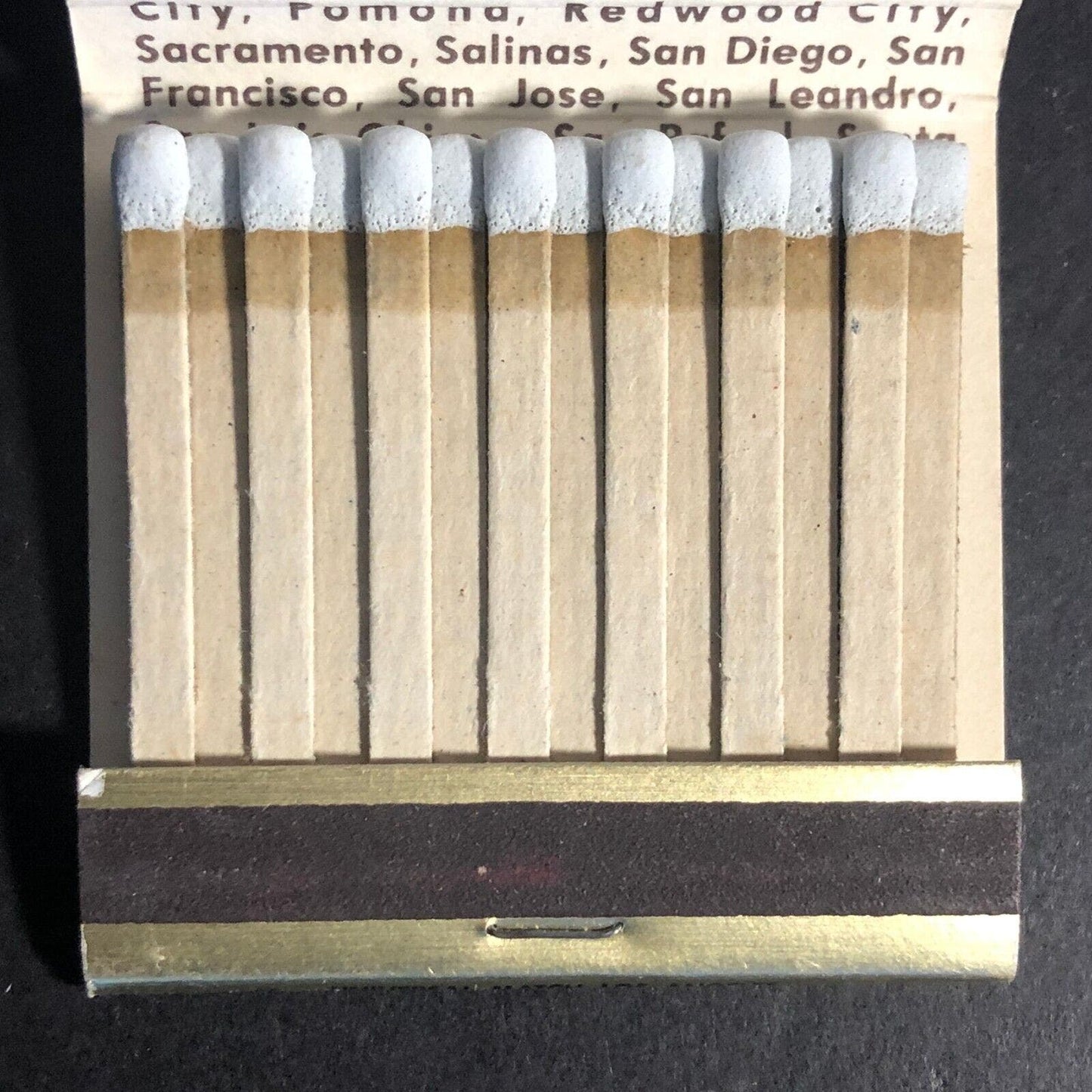 Great Western Savings California Locations Matchbook c1968-73 Full 28-Strike