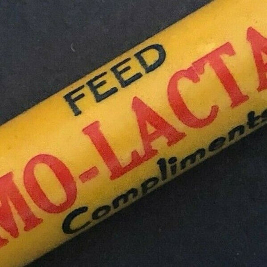 c1930's-40's "Mo-Lactas Feed Lapp Labs, Nevada, Iowa" Advertising Bullet Pencil