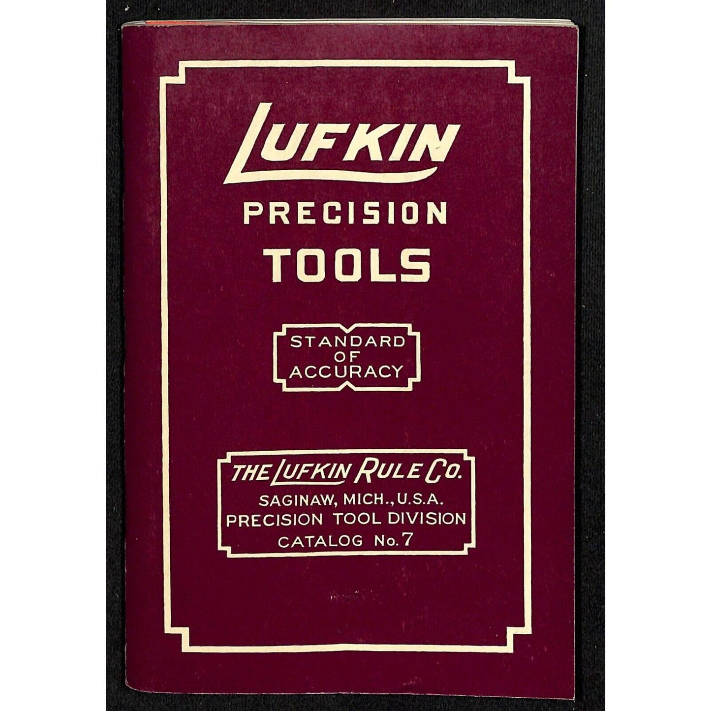 Vintage c1949 Lufkin Precision Tools Catalog No. 7 - 144pp. VGC
