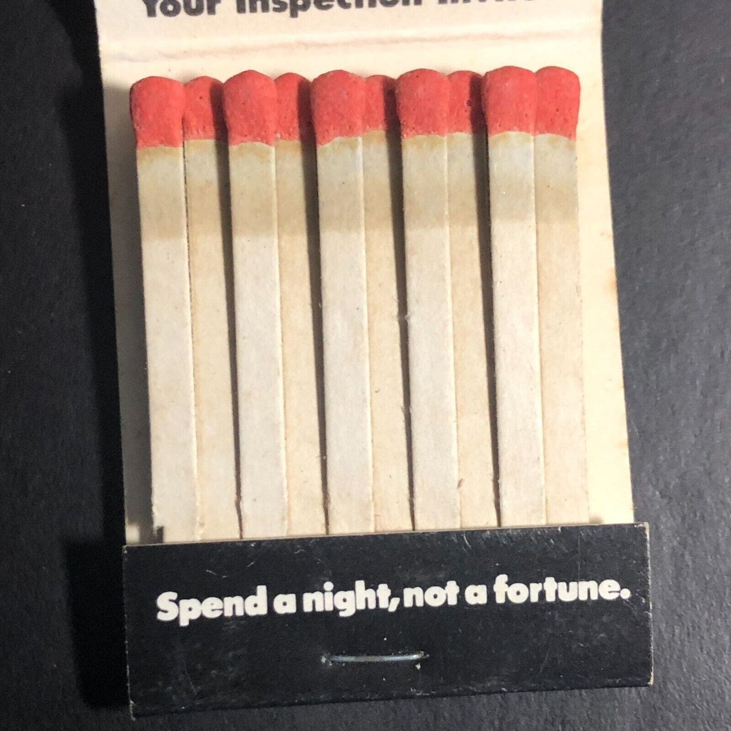 Econo-Travel Econo-Lodge Motor Hotels Full Matchbook c1974-84 Plaid Scottish