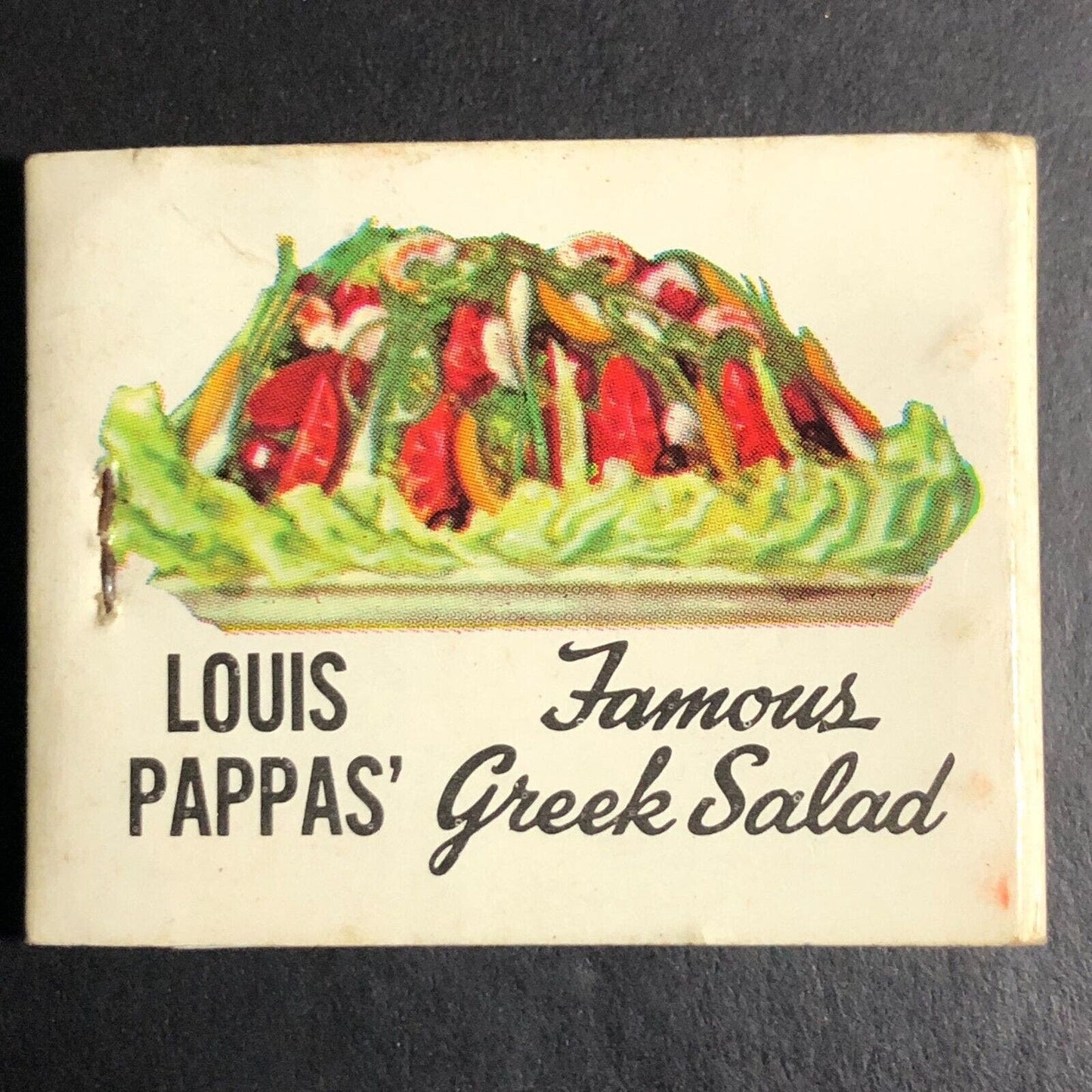 Louis Pappas Restaurants St Petersburg FL Half Full (-7) Matchbook c1960's-73