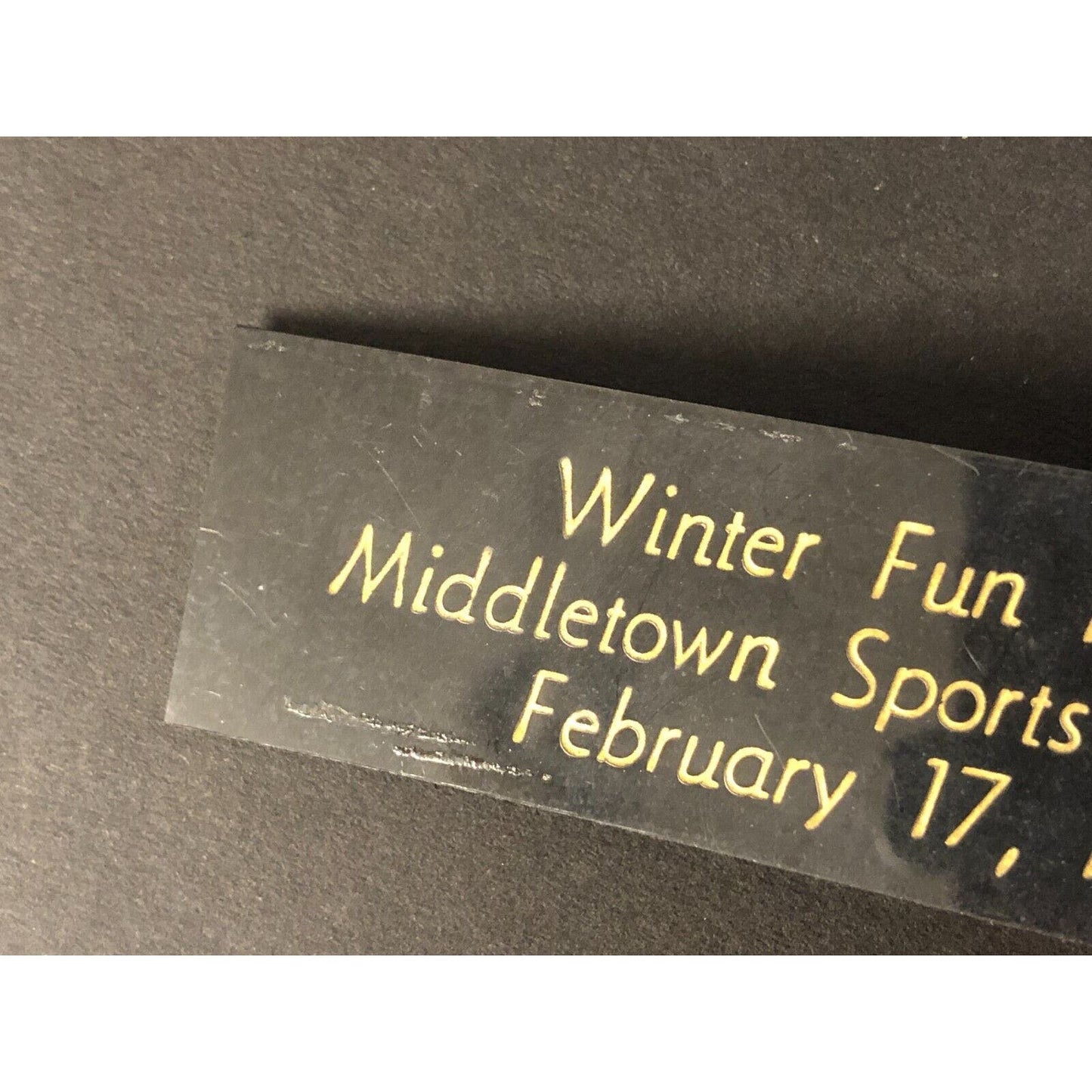 1962 Middletown Sports Car Club Winter Fun Rallye Auto Racing Wall Plaque
