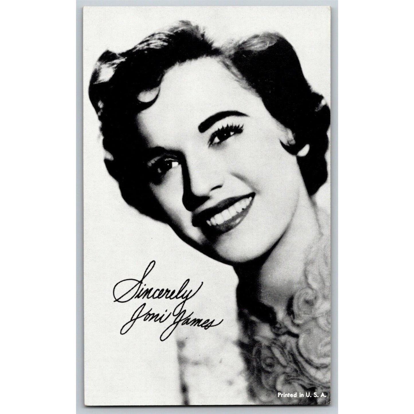 Joni James Leading Lady Movie Star Arcade Card - Ken Prag Coll. EXC