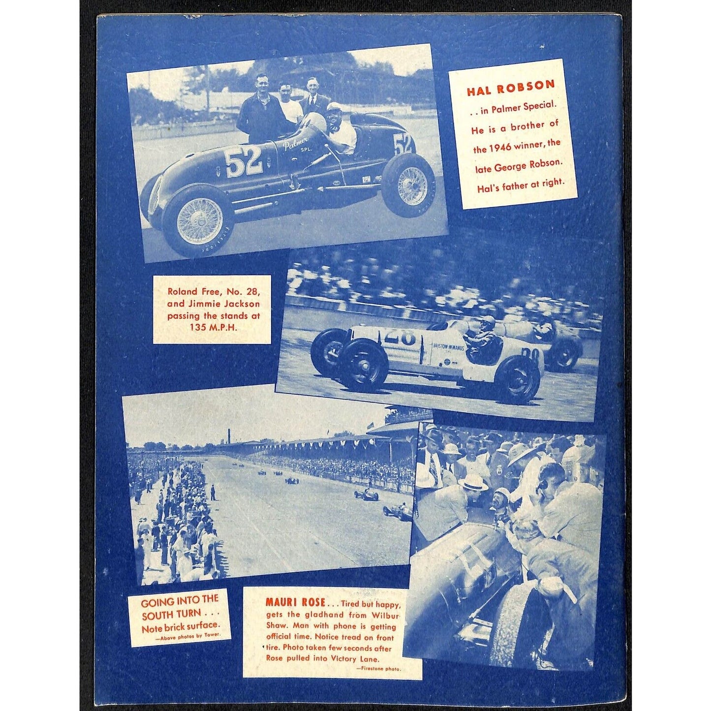 1947 Indy 500 Floyd Clymer's Indianapolis Race History IMS 55pp - VGC