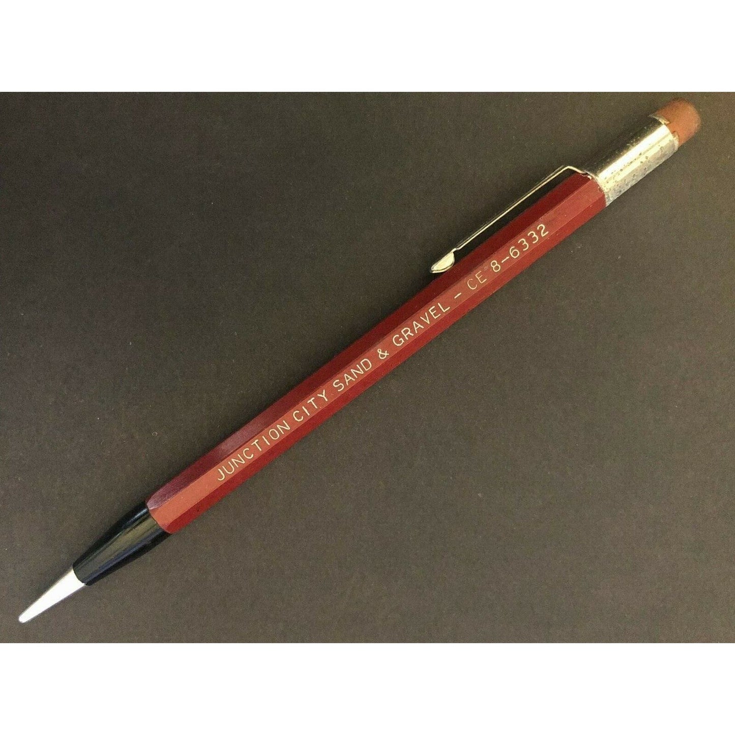 c1940's-50's Junction City Sand & Gravel (Kansas) Mechanical Advertising Pencil