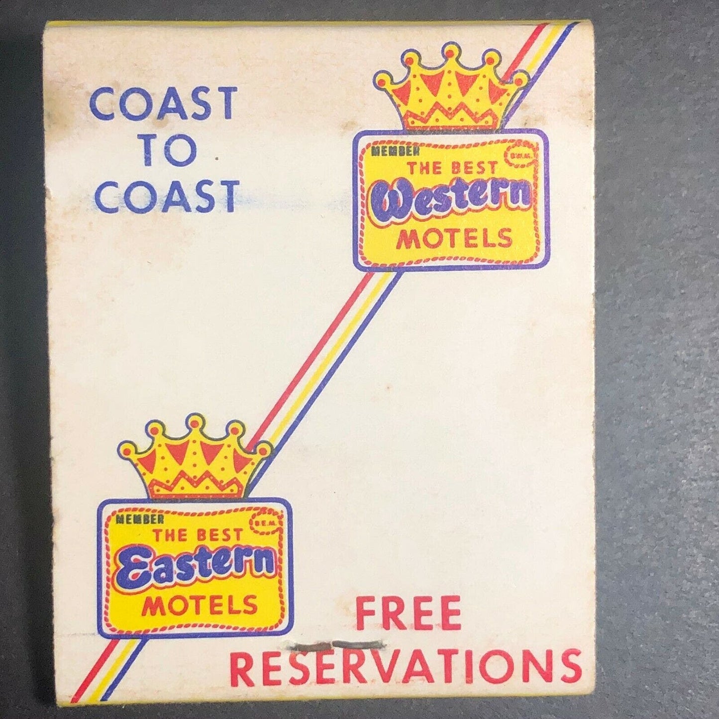 1960's-70's Full Matchbook - "Town House Motel" "Best Western" San Antonio, TX