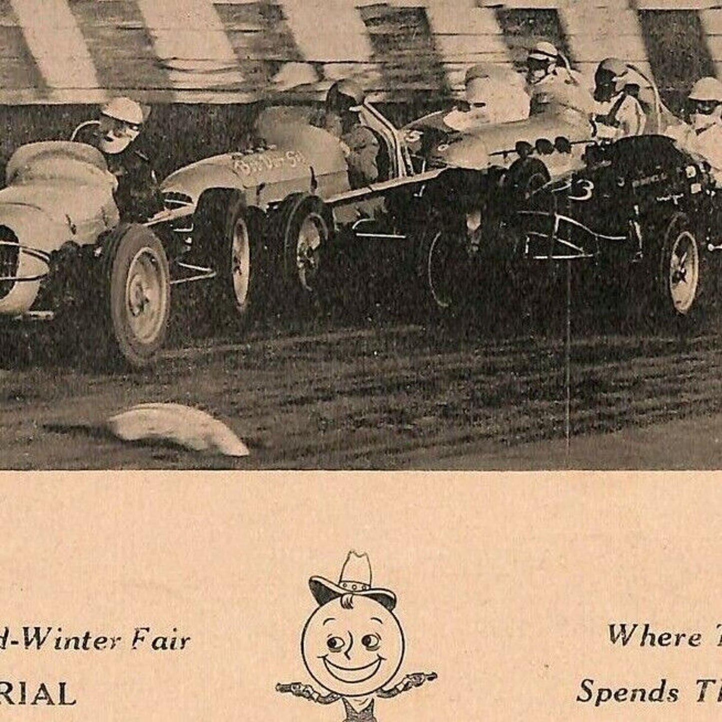 Scarce Vintage Mar 1961 California Auto Racing CRA Program Big Car El Centro 8pp