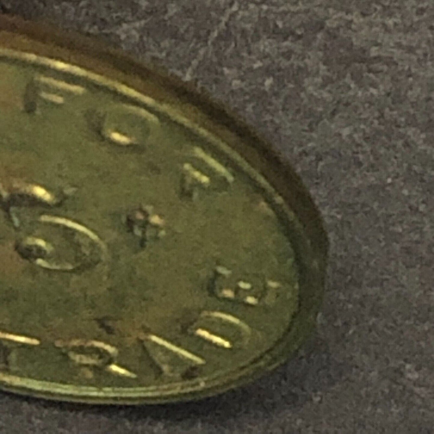 International Flight Service San Francisco G/F 25¢ Transit Token Brass 16.4mm