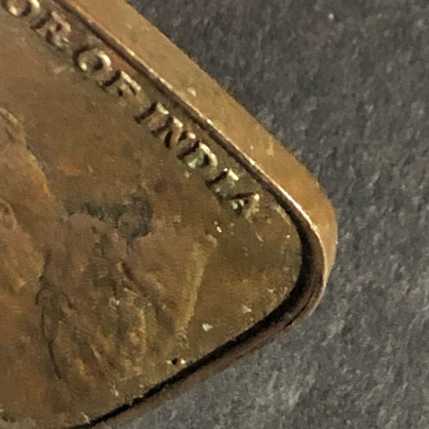 George V King and Emperor of India Straits Settlements 1 Cent 1920 21mm Token