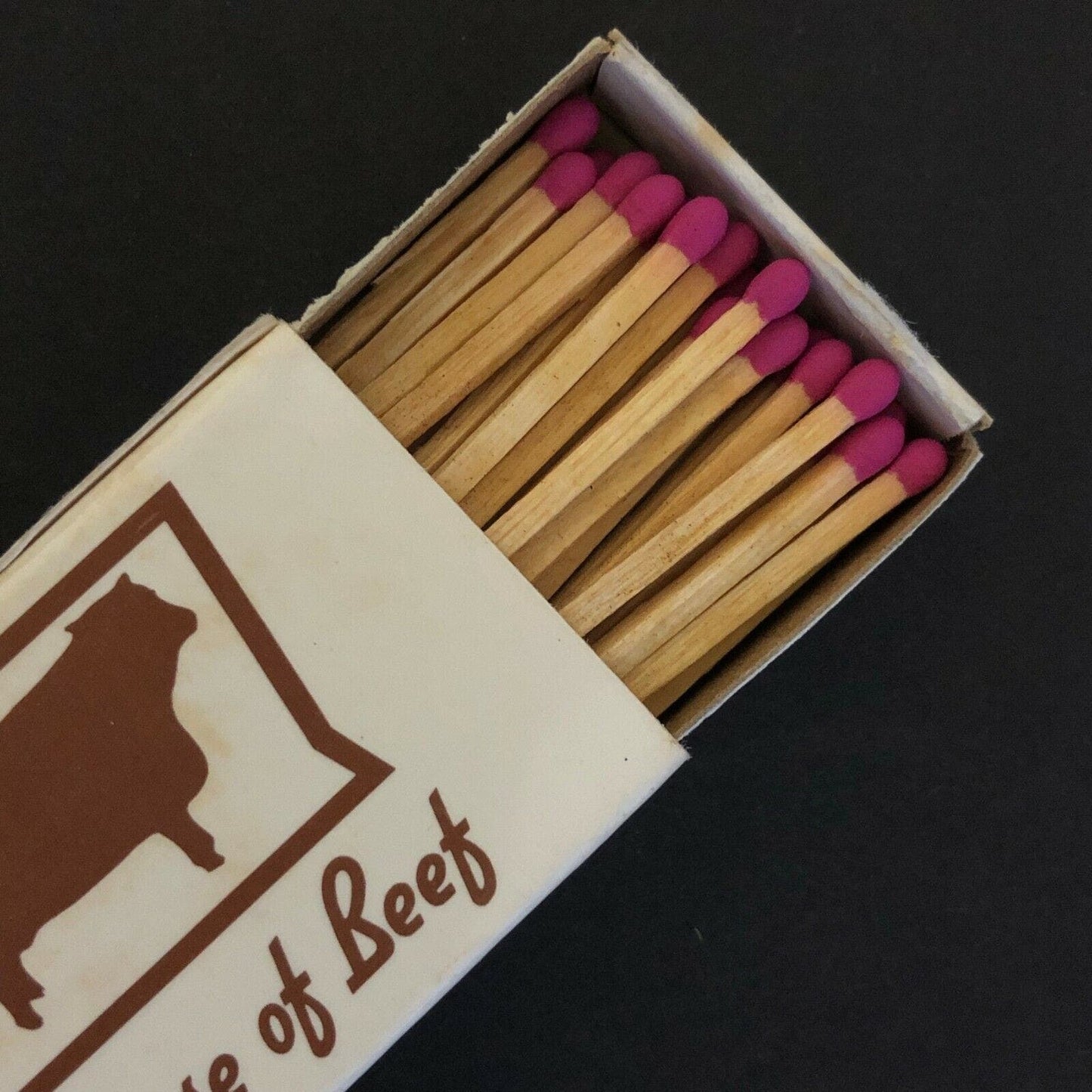 c1980's Wooden Matchboxes Matchbooks House of Beef" Restaurant Orlando