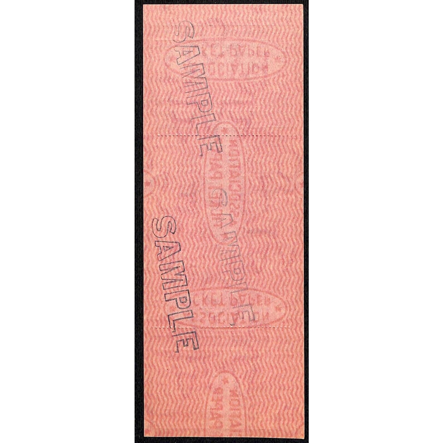 New York Central Railroad RR Canada Unused SAMPLE Excursion Ticket c1955 #56908