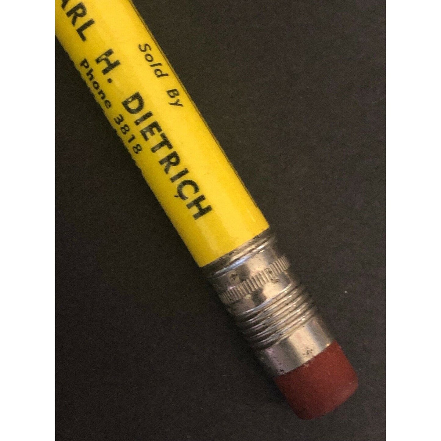 c1930's40's "Dietrich Peet Manly Council Bluffs, Iowa" Advertising Bullet Pencil