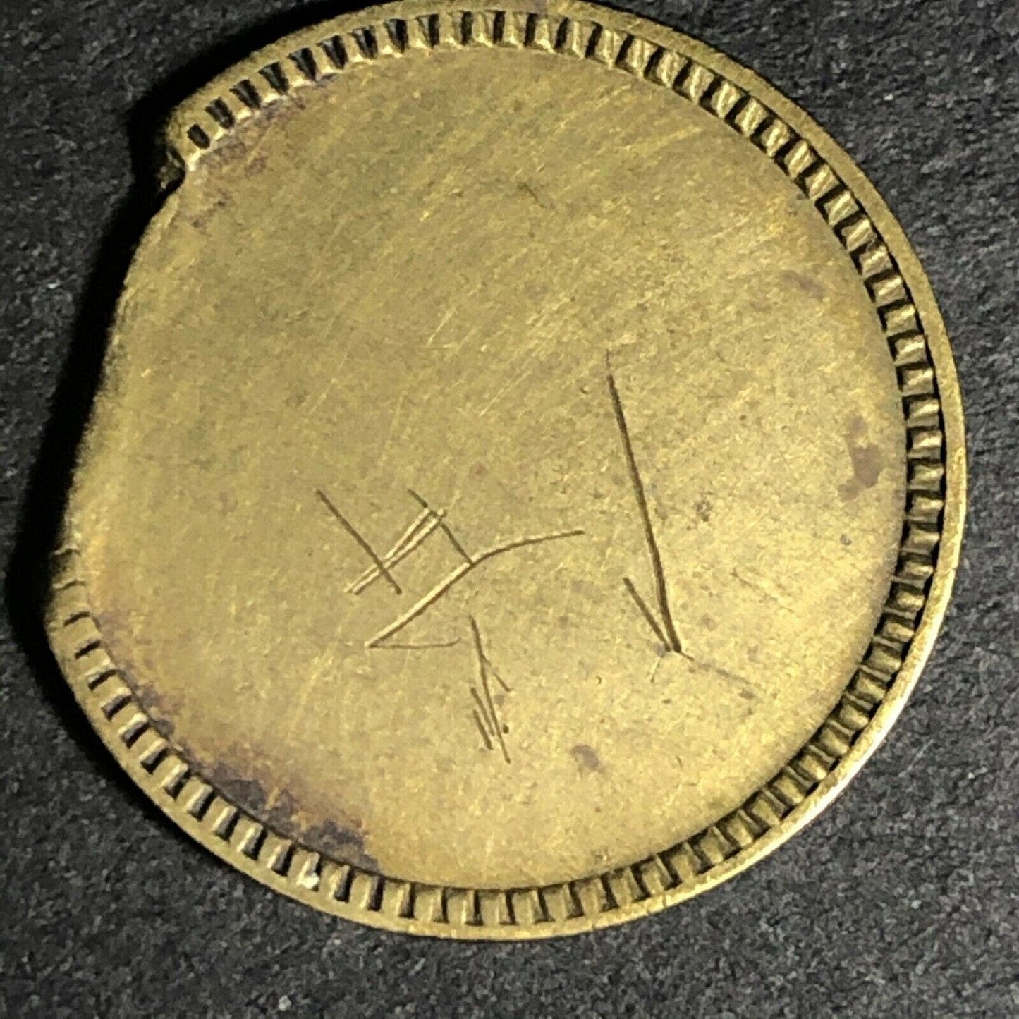 17.90mm Brass "Redeemable For 2 1/2 Dollars" Counter / Token - Fauver Collection